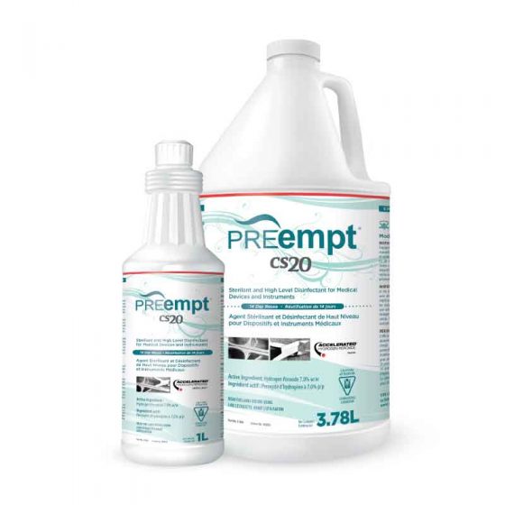 Preempt CS20 High Level Disinfectant, Gal and Litre