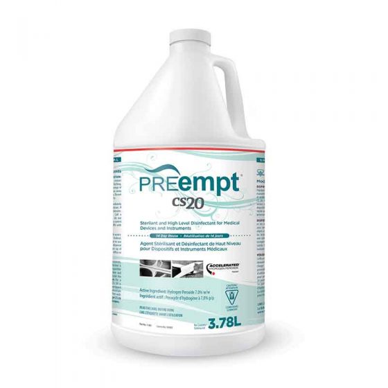 Preempt CS20 High Level Disinfectant, Gal and Litre