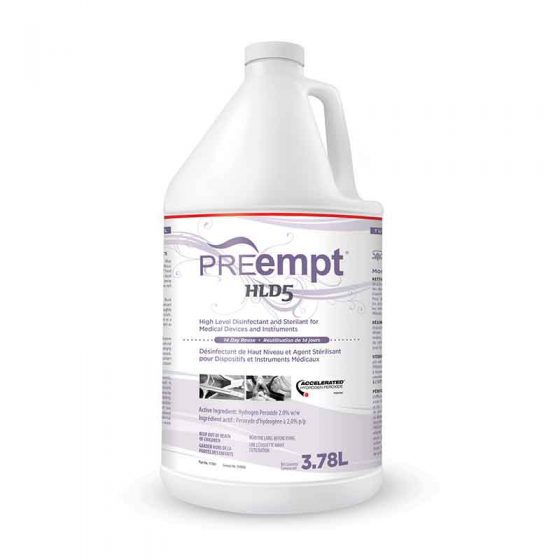 Preempt HLD5 High Level Disinfectant and Sterilant for Medical Devices and Instruments