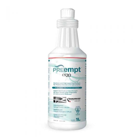 Preempt CS20 High Level Disinfectant, Gal and Litre