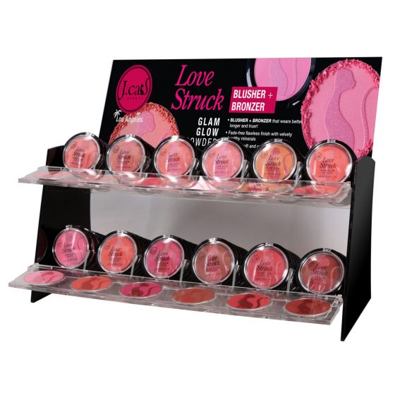 Love Struck Powder Display 72 pieces, plus 12 testers  by JCAT.  Includes Re-sale Products and testers.