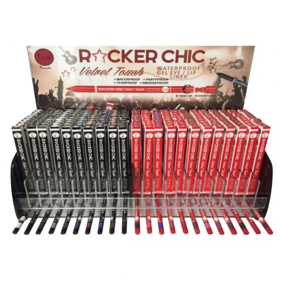 Rocker Chic by JCAT Eye/Lip Liner Display Set.  Includes 198 Retail Products and 22 Testers.