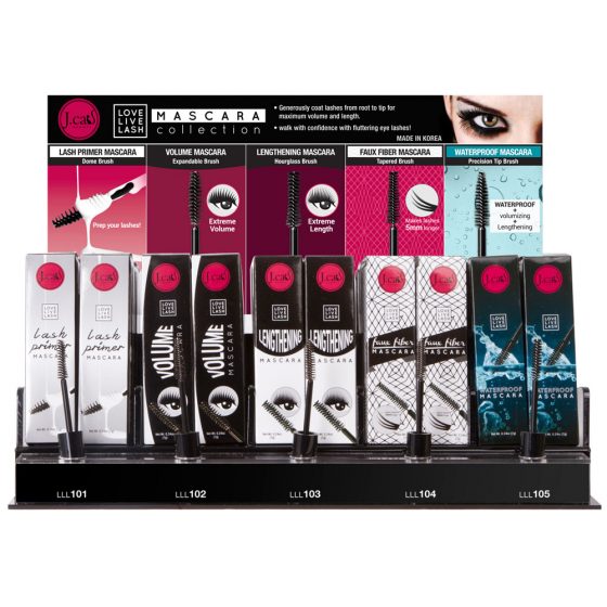 Love, Live, Lash Mascara Display Set by JCAT.  Includes Display & 60 Resale products.