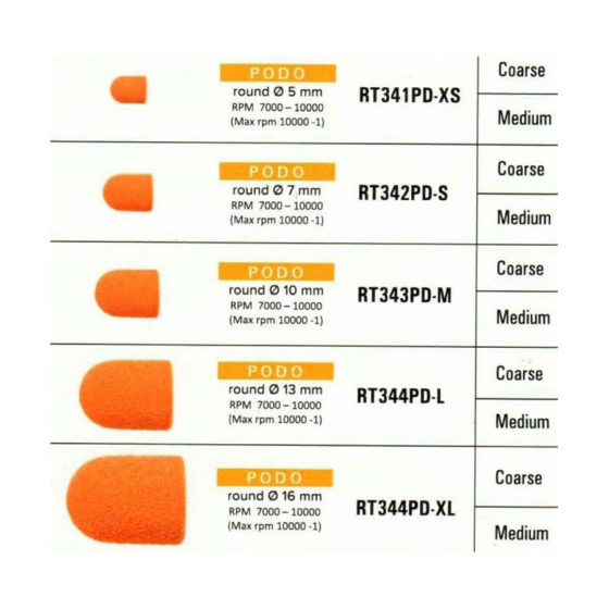 Rotatool Podo Cap Extra Small RT341PD