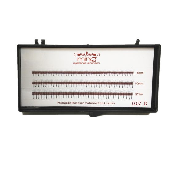 MINQ 3D Russian Volume Fan Lashes 0.07 Thickness