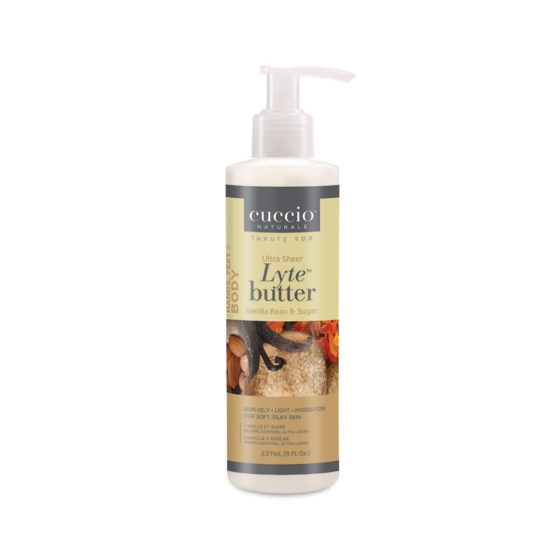 Cuccio Ultra Sheer Body Butter Lyte Vanilla Bean & Sugarcane