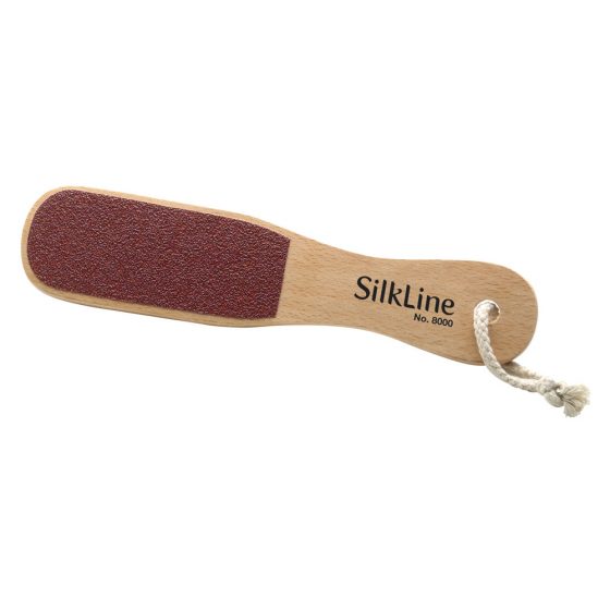 SILKLINE Professional “WET/DRY” Foot File with wood handle