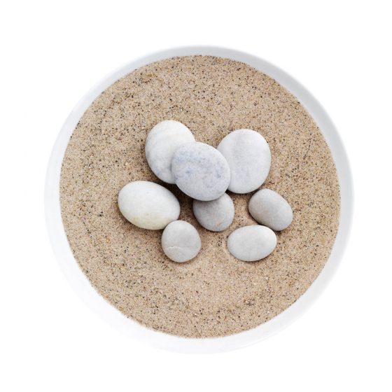 White Basalt Cold Therapy Stone Set - 6 Stones