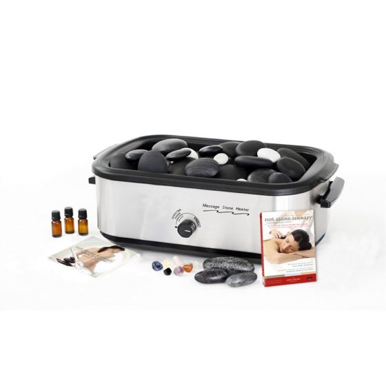 The Deluxe Complete Massage Stone Kit  18 QT- 60 Stones