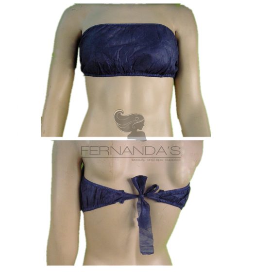 Disposable Blue (Navy) Bra With Tie Strings