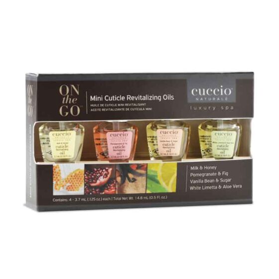 CUCCIO Manicure Professional Revitalizing Cuticle Oil 4 pc Mini Pack