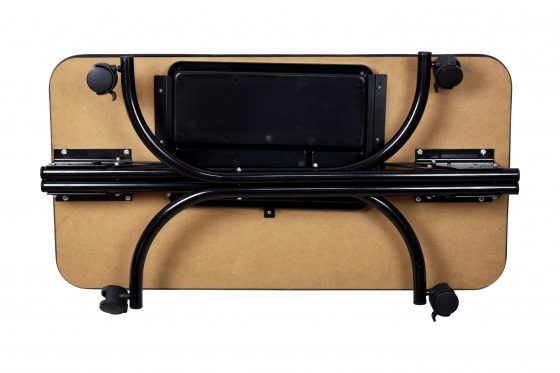 Portable Manicure Table w/ Lamp & Arm Rest, Black