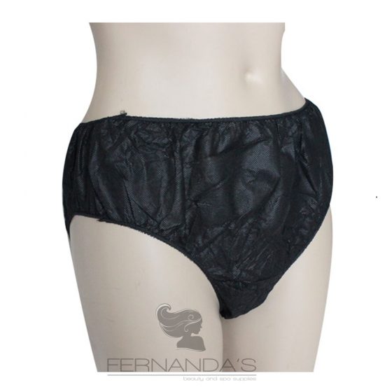 Disposable Nonwoven Womens Panties (Black) Pk50