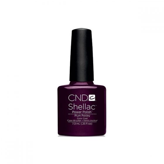 CND Shellac Plum Paisley