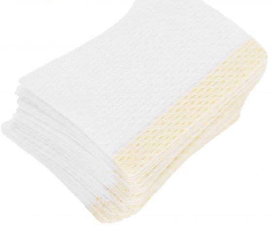 Eyeshadow Shields, 40 Pcs Eye Pads for Eyelash Extensions Perming Tint Non-Woven Cloth Eye Protection Shield (L 8.4*5cm)