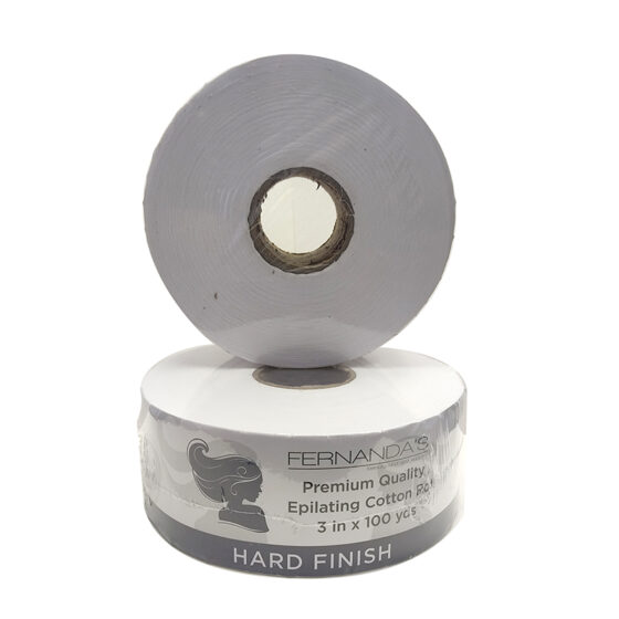 Cotton Bleached Wax strips 3" X 100 Yards - HARD FINISH