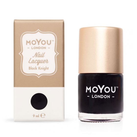 MOYOU london nail laquer, black knight 9ml