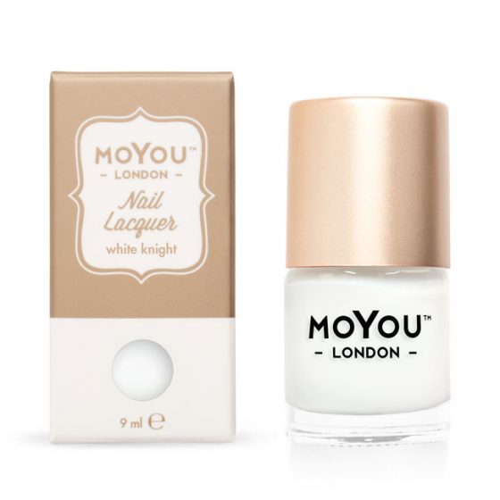 MOYOU london nail laquer, white knight 9ml