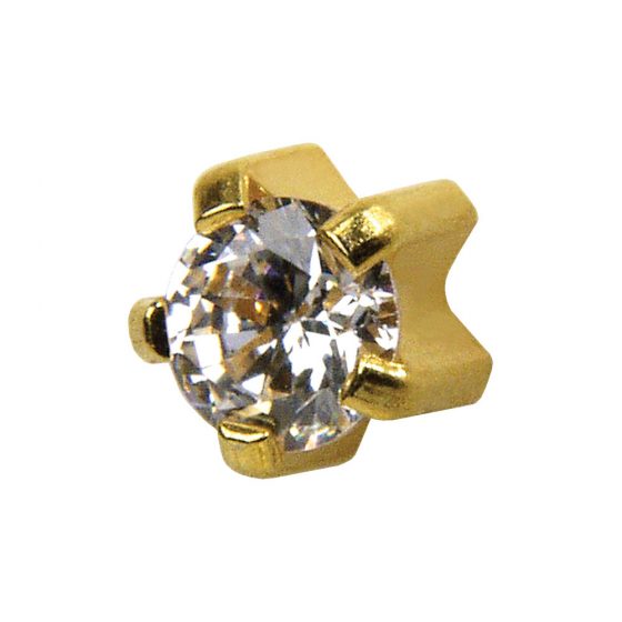STUDEX CUBIC ZIRCONIA with Tiffany Setting Pack of 12