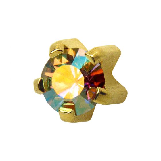 Studex Rainbow Crystal in Tiffany Setting