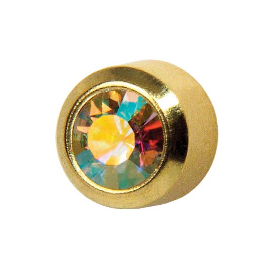 Studex Rainbow Crystal in Bezel Setting