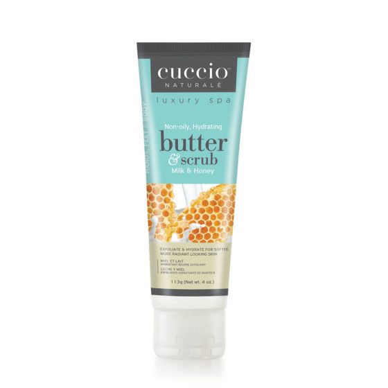 Cuccio Naturale Butter Scrub Retail Display, 4oz