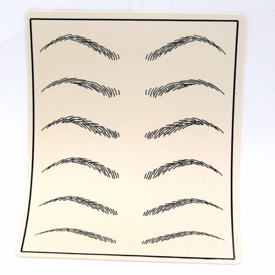 Microblading Practice Skin with Eye Brows