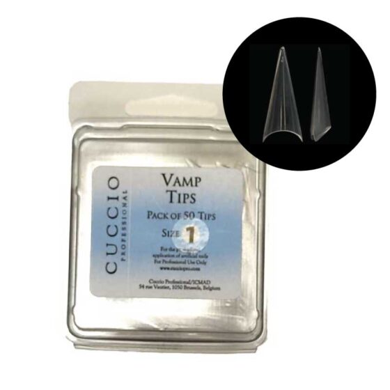 CUCCIO Vamp Nail Tips - 50 Pack