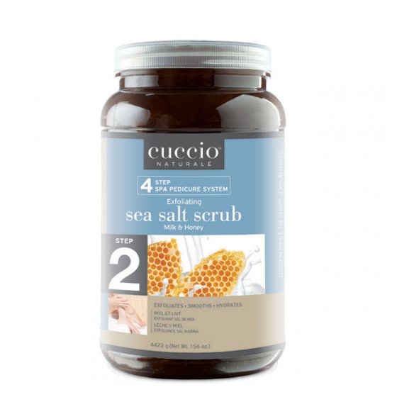Cuccio Step 2 Exfoliating Sea Salt Scrub Milk & Honey 116 oz