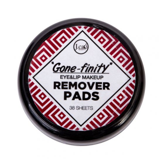 J CATS "Gonefinity" Eye & Lip Make Up Remover Pads