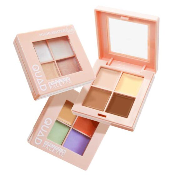 J CATS Quad Spectrum Palette - Highlighter/ Contour / Color Corrector