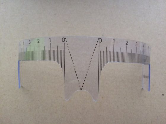 Microblading Eyebrow Measuring Ruler KMC