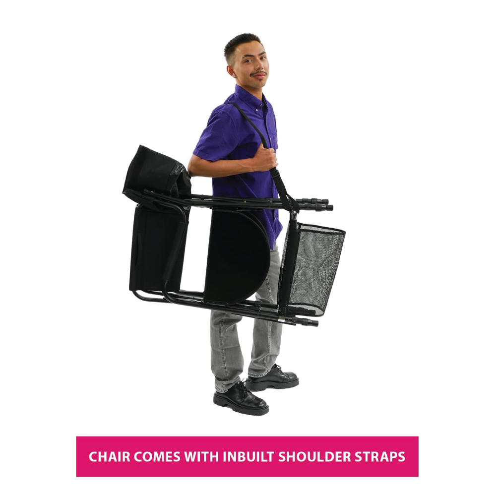 Tuscany Pro Smart Adjustable Portable Makeup Artist, Hairstylist & Event Chair – 22", 25", 29" Adjustable Height