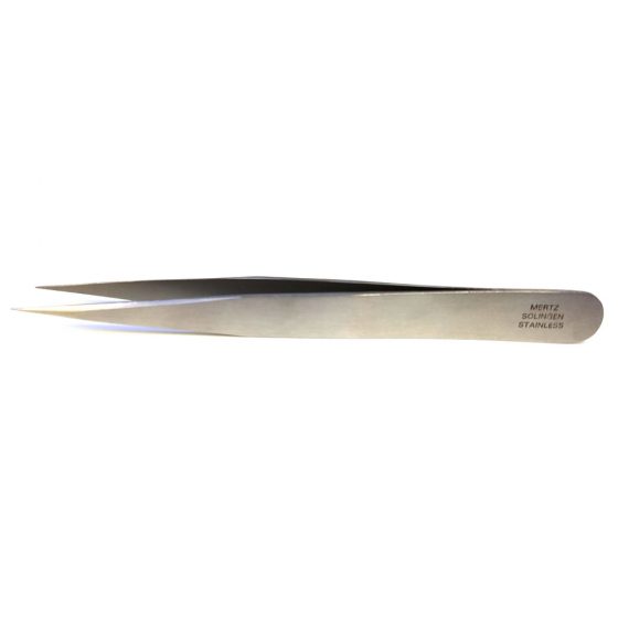 MERTZ Minq Tweezers, pointed Tips 5.5 S/Steel