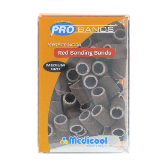MEDICOOL’S RED EMERY SANDING BITS 120 Grit (Medium)