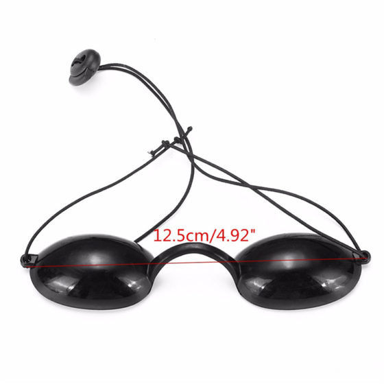 IPLSafety Goggles for Clinic Patients, Full Protection Black