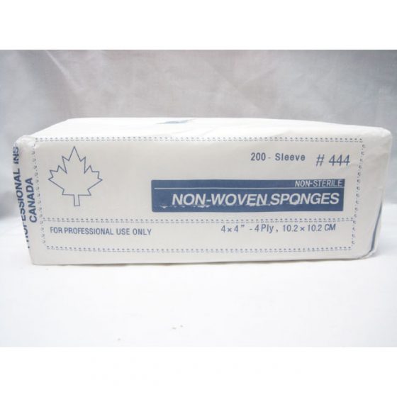 Professional Non-Woven Wipes – 4″ x 4″ - 4 ply #444