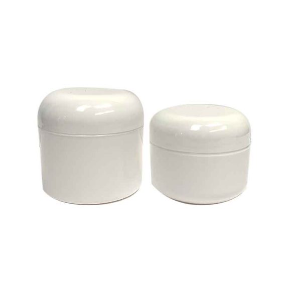 Cream Jar White Dome Lid