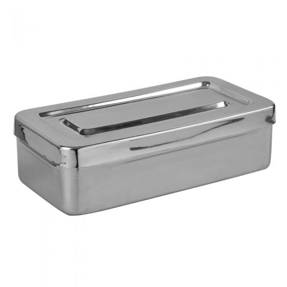 Stainless Steel Instrument Sterilization Box 8x4