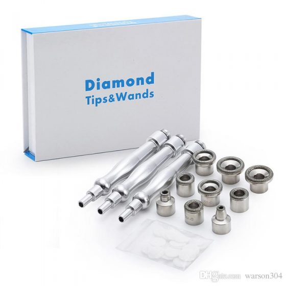Microdermabrasion Diamond Tips X 9 & Wands X 3 Full Set