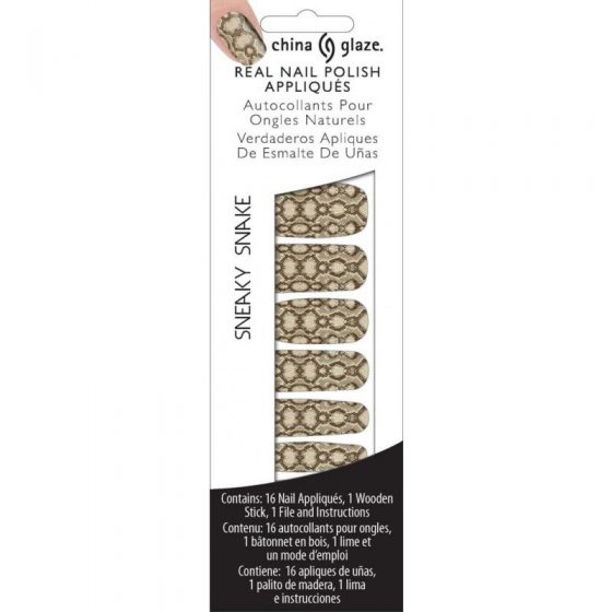 China Glaze Real Nail Polish Appliques - Sneaky Snake