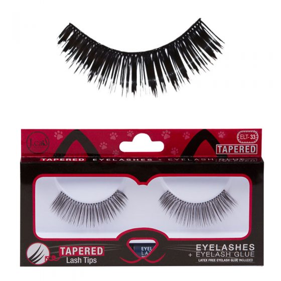 J Cat TAPERED EYELASHES + EYELASH GLUE