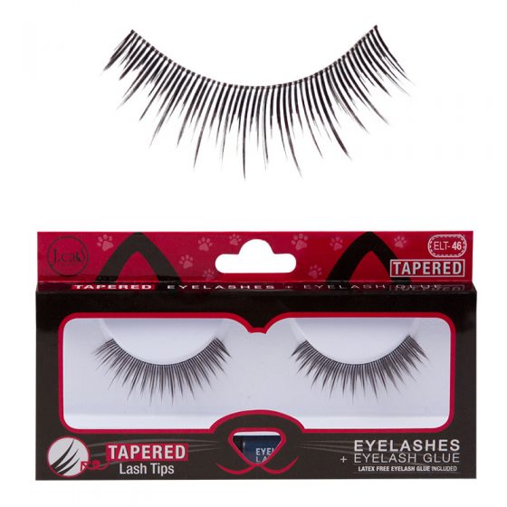J Cat TAPERED EYELASHES + EYELASH GLUE