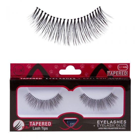 J Cat TAPERED EYELASHES + EYELASH GLUE