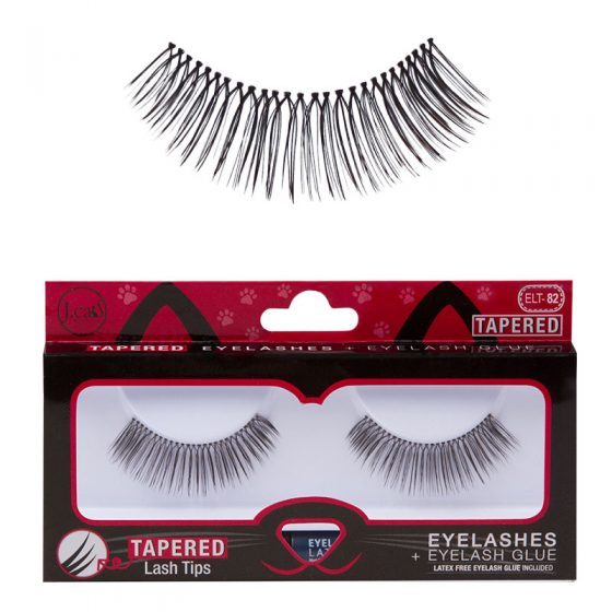 J Cat TAPERED EYELASHES + EYELASH GLUE