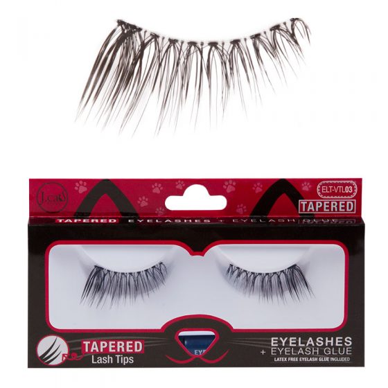 J Cat TAPERED EYELASHES + EYELASH GLUE