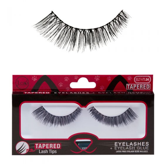 J Cat TAPERED EYELASHES + EYELASH GLUE