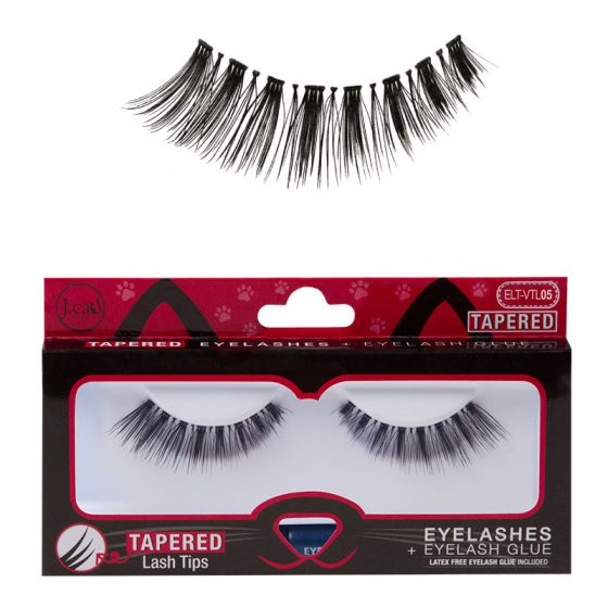 J Cat TAPERED EYELASHES + EYELASH GLUE