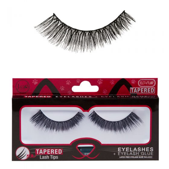 J Cat TAPERED EYELASHES + EYELASH GLUE