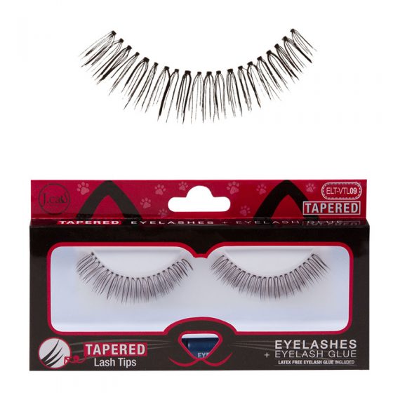 J Cat TAPERED EYELASHES + EYELASH GLUE